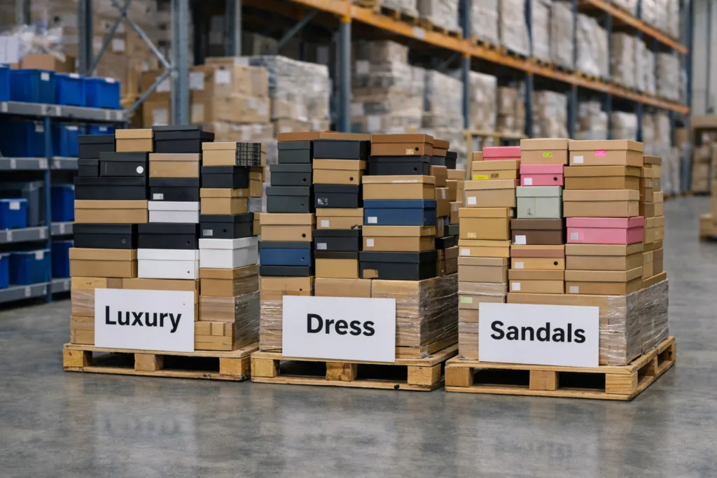 Luxury, Dress & Sandals Shoe Liquidation Pallets
