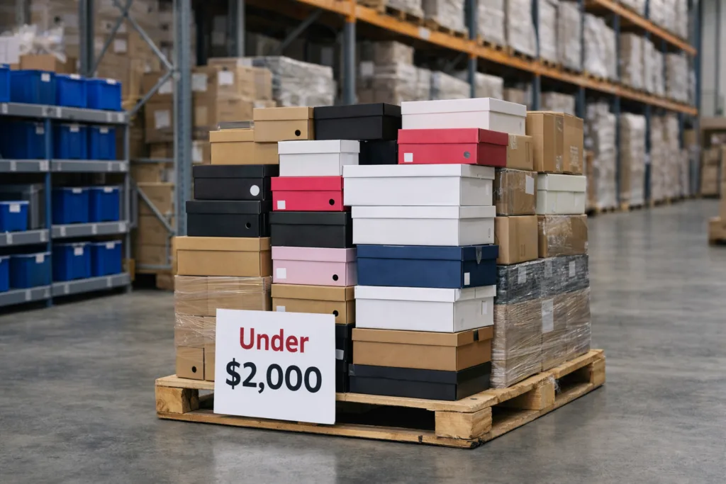 Shoe Liquidation Pallets Under $2000